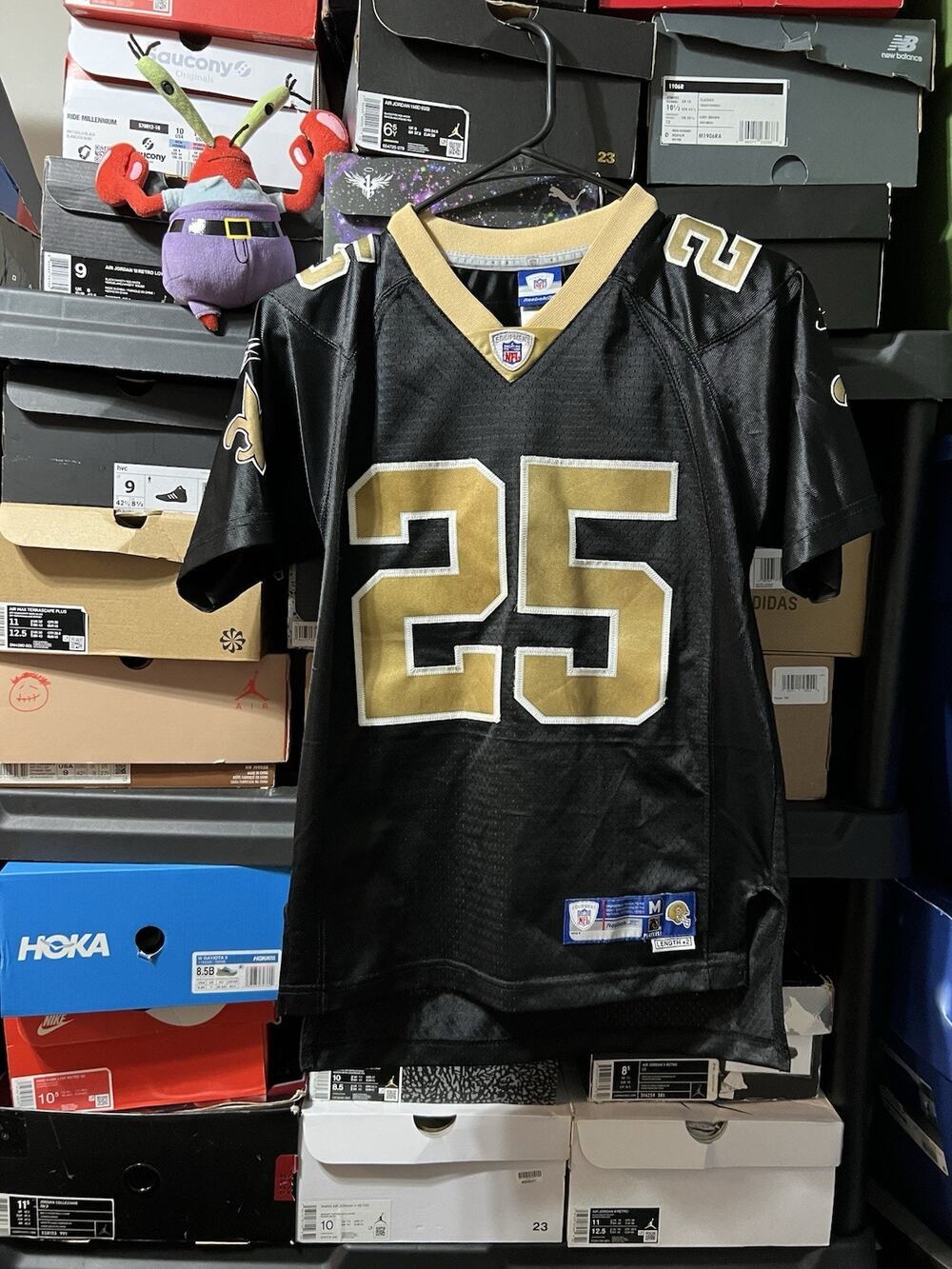 Size Youth M-Reebok NFL New Orleans Saints Reggie Bush 25 Jersey Men’s XS